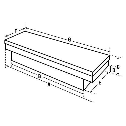 Jobox® PSC1455000 - Standard Single Lid Crossover Tool Box