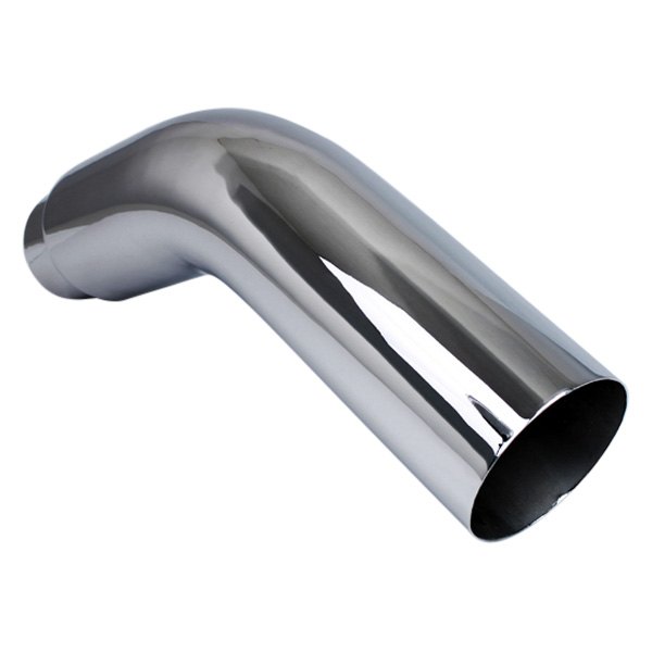 Jones Exhaust® - Stainless Steel Elbow Turndown Chrome Exhaust Tip