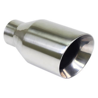 Jones Exhaust® - Stainless Steel Round Double-Wall Exhaust Tip