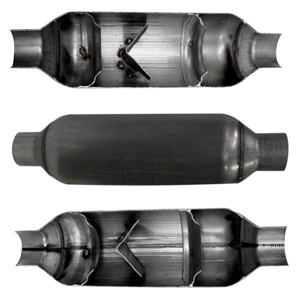 Jones Exhaust® - Stainless Steel Gray Exhaust Muffler