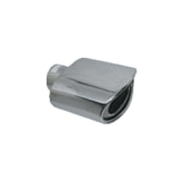 Jones Exhaust® - Stainless Steel Oval Divided Resonated Double-Wall Exhaust Tip