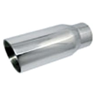 Jones Exhaust® - Stainless Steel Slate Style Round Double-Wall Exhaust Tip