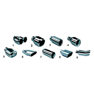 Jones Exhaust® - Stainless Steel Round Straight Cut Exhaust Tip