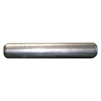 Jones Exhaust® - 45 Series Stainless Steel Round Stock Blank Glasspack Gray Exhaust Muffler (2.5" Center ID, 2.5" Center OD, 30" Length)