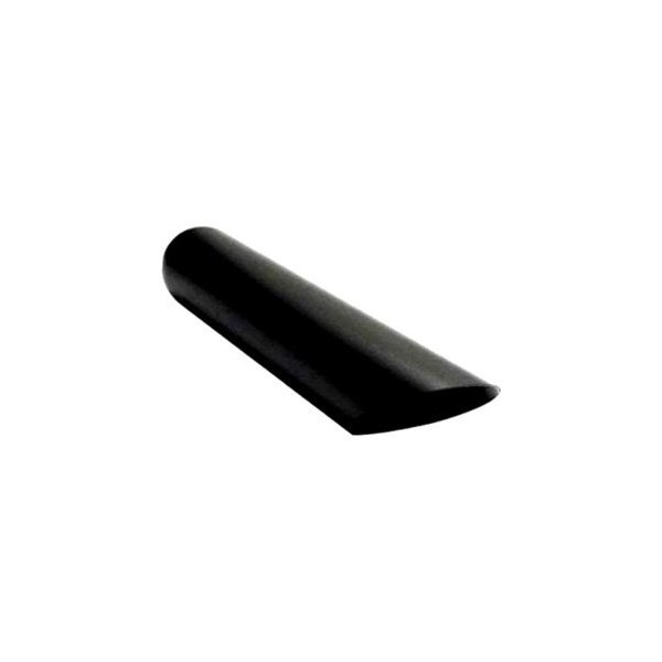 Jones Exhaust® - Black Vein™ Stainless Steel Round Rolled Edge Angle Cut Black Powder Coated Exhaust Tip