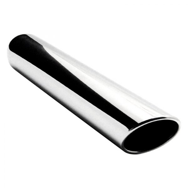 KANKOO Exhaust Muffler Inlet Exhaust Tip Car Muffler Chrome Polished Diesel Exhaust Tip Powder Coat Rolled Angle Cut Exhaust Tips Cover Trim Custom Fit Stainless Steel To Give Chrome Effect 