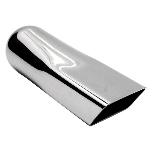 Jones Exhaust® - Stainless Steel Chevelle Style Oval Angle Cut Chrome Exhaust Tip