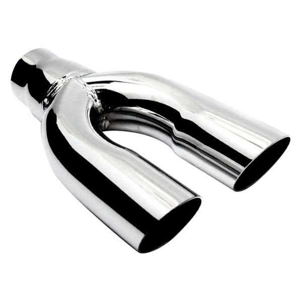 Jones Exhaust® - Stainless Steel Round Angle Cut Dual Chrome Exhaust Tip