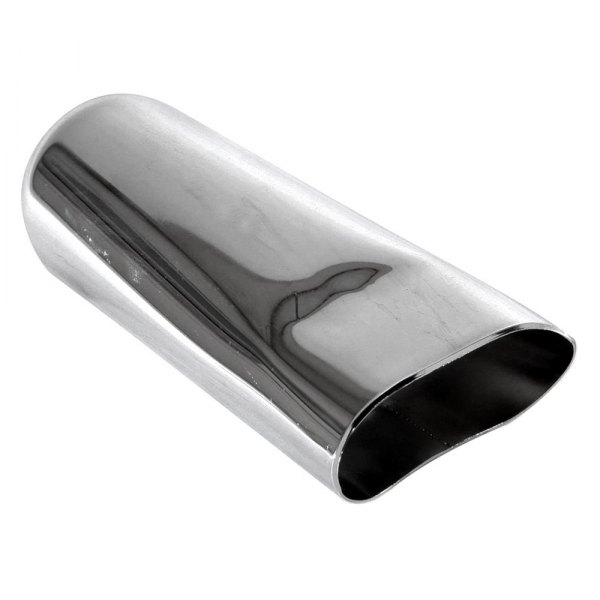 Jones Exhaust® - Stainless Steel Chevelle Style Rectangular Angle Cut Chrome Exhaust Tip