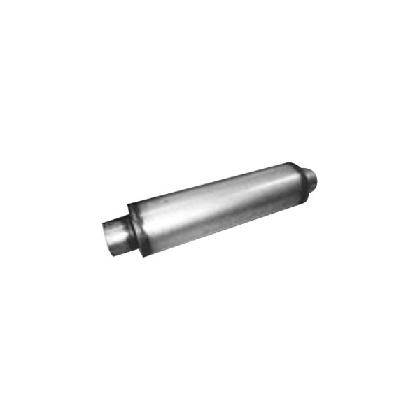 Jones Exhaust® - Stainless Steel Round Gray Exhaust Muffler
