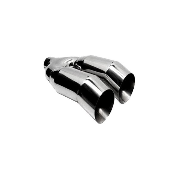 Jones Exhaust® PDTU312SS 304 SS Turn Up WeldOn Dual Polished Exhaust