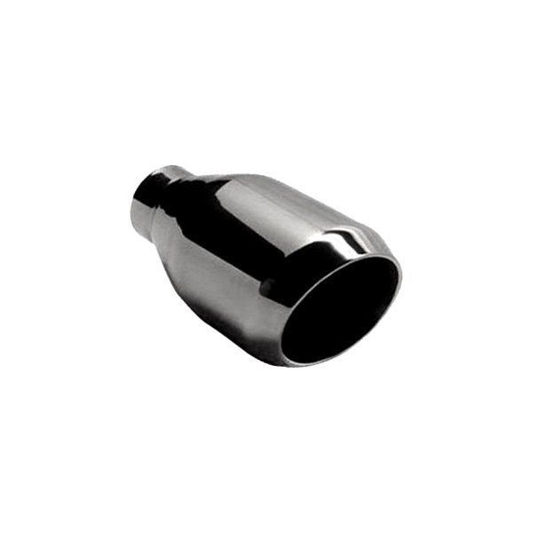 Jones Exhaust® - Stainless Steel Round Rolled Edge Angle Cut Double-Wall Polished Exhaust Tip
