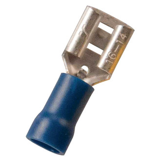 JT&T® - 0.187" 16/14 Gauge Vinyl Insulated Blue Female Quick Disconnect Connectors