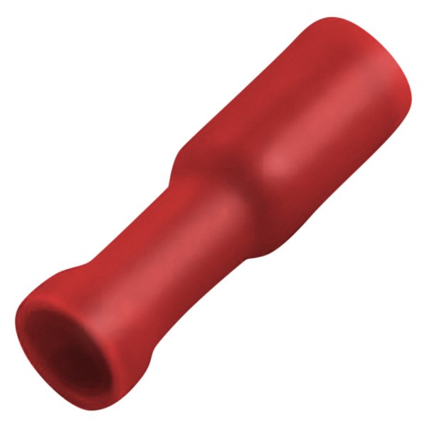 JT&T® - 0.157" 22/18 Gauge Vinyl Insulated Red Female Bullet Connectors