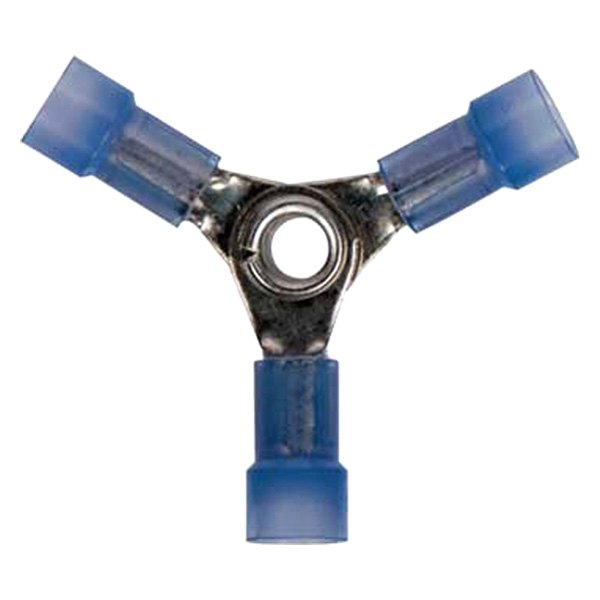 JT&T® - 16/14 Gauge Nylon Insulated Blue 3-Way Butt Connectors