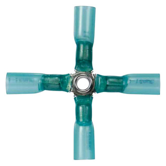 JT&T® - CS 22/18 Gauge Heat Shrink Red 4-Way Butt Connectors