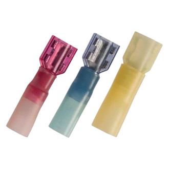 JT&T® - CS 22/18 Gauge Heat Shrink Fully Insulated Red Female Quick Disconnect Connectors