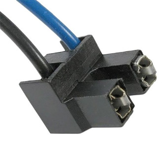 JT&T® - 2-Wire H7 Halogen Bulb Headlight Connector Pigtail. Two Pins at 90° Angle