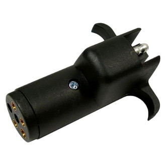 JT&T® - 6-Pole Round Pin-Type M to 4-Way Flat FM Trailer Plug Adapter