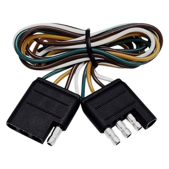 JT&T® - 4-Way Flat Molded FM and 4-Way Flat Molded M Trailer Connectors with Polarized Plugs