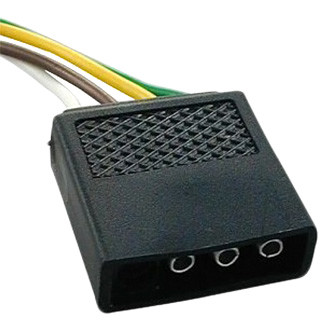 JT&T® - 4-Way Flat Molded M Trailer Connector with Polarized Plugs