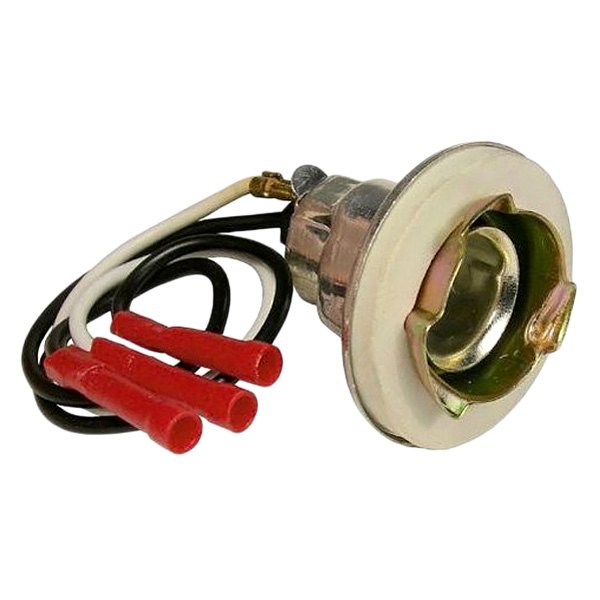 JT&T® - 3-Wire Double Contact Park/Stop/Tail/Turn and Rear Light Socket Pigtail with Butt Terminated Wires