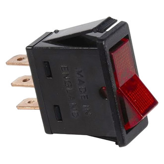 JT&T® - S.P.S.T. Illuminated Rocker Red Rectangular Switch