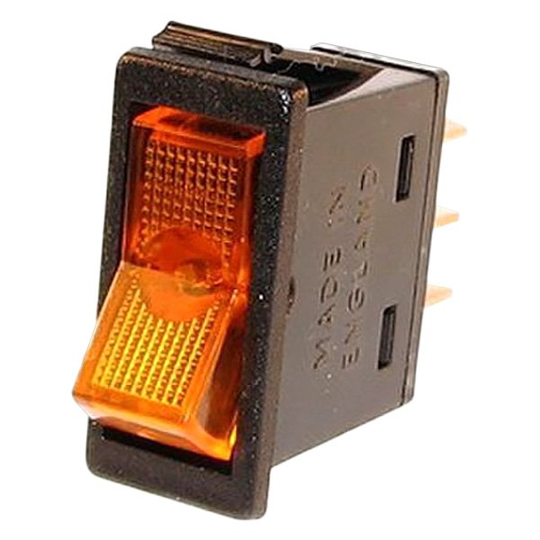  JT&T® - S.P.S.T. Illuminated Rocker Amber Rectangular Switch