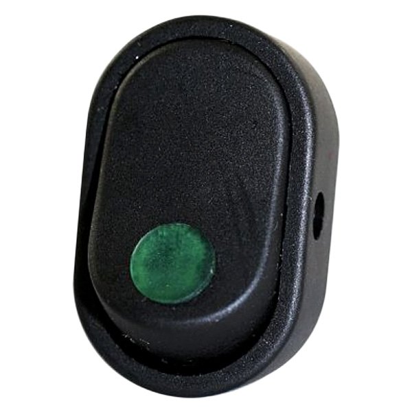  JT&T® - Illuminated On/Off Rocker Green Oval Switch