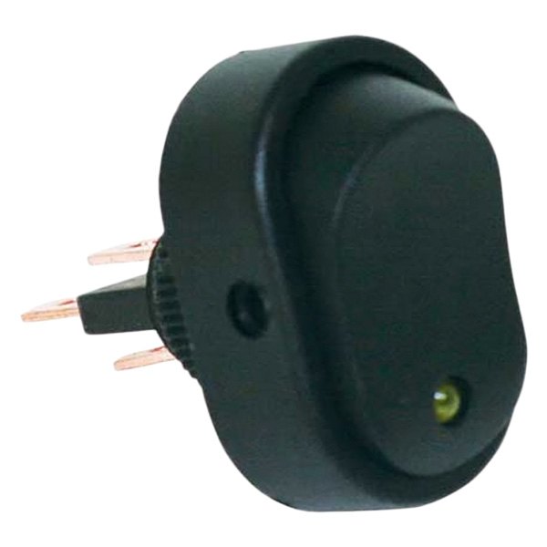 JT&T® - On/Off Rocker Green Oval LED Switch