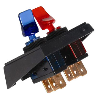 JT&T® - S.P.S.T. On/Off Illuminated Duckbill Red/Blue Switch