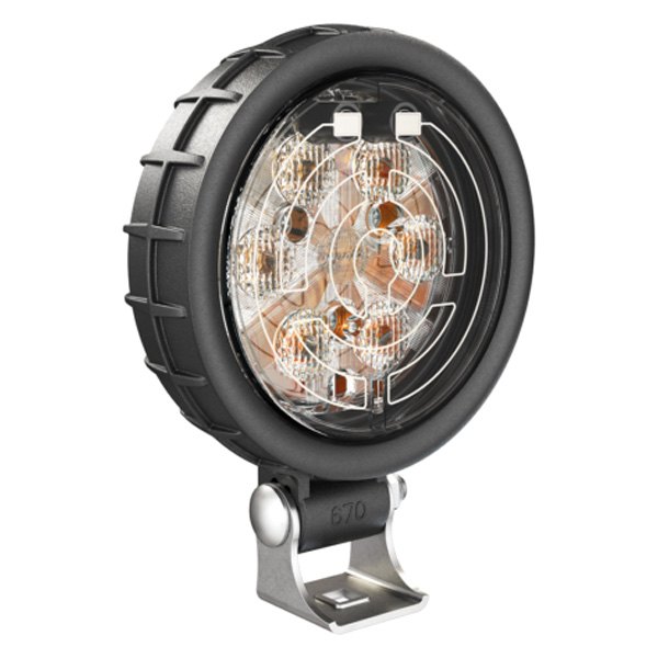 J.W. Speaker® - 670 XD Series SmartHeat™ 4.5" 15.6W Round Flood Beam Amber LED Light
