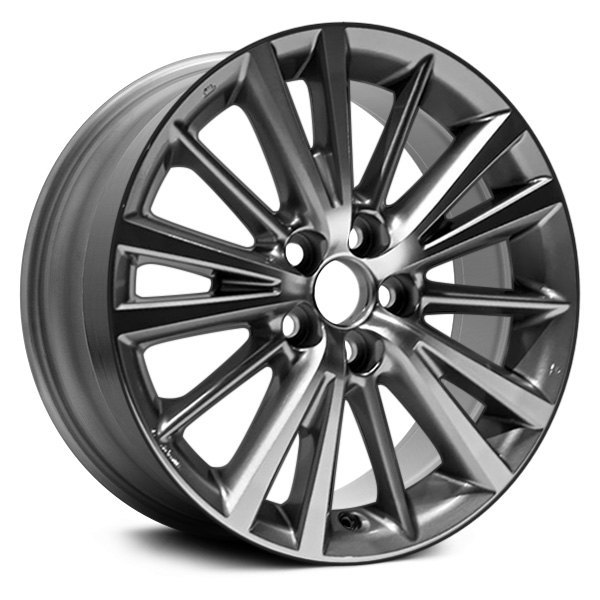 K-Metal® - 16 x 6.5 15-Spoke Machined and Charcoal Alloy Factory Wheel