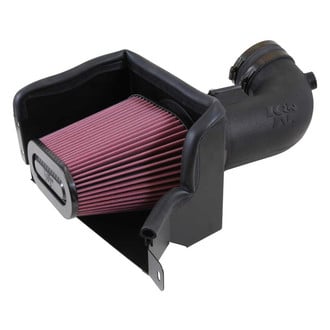 K&N® - 57 Series FIPK Generation II High-Density Polyethylene Black Cold Air Intake System with Red Filter