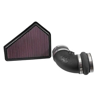 K&N® - 57 Series FIPK Generation II High-Density Polyethylene Black Cold Air Intake System with Red Filter