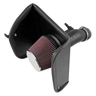 K&N® - 57 Series FIPK Generation II High-Density Polyethylene Black Cold Air Intake System with Red Filter