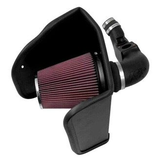 K&N® - 57 Series FIPK Generation II High-Density Polyethylene Black Cold Air Intake System with Red Filter