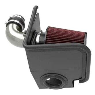 K&N® - 69 Series Typhoon High-Density Cross-Linked Polyethylene Black Cold Air Intake System with Red Filter