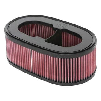 K&N® - E Series Oval Straight Red Air Filter (13.75" BOL x 8.125" BOW x 13.75" TOL x 8.125" TOW x 4.938" (125 mm) H)