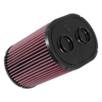 K&N® - E Series Oval Straight Air Filter with Closed Top