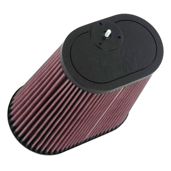 K&N® - Dual Flange Oval Tapered Red Air Filter