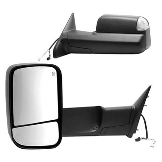 K Source® 60183-84C - Driver and Passenger Side Power Towing Mirrors (Heated, Foldaway)