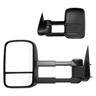 K Source® - Driver and Passenger Side Manual Towing Mirrors (Non-Heated, Foldaway)