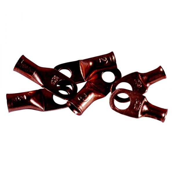 K-Tool International® - 10 Piece 2 Gauge x 3/8" Electrical Copper Lugs