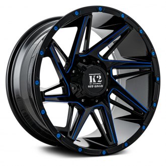 K2 OFFROAD® - K09 TORQUE Gloss Black with Blue Milled Accents
