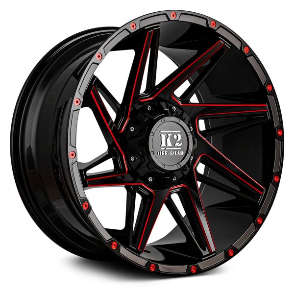 K2 OFFROAD® - K09 TORQUE Gloss Black with Red Milled Accents