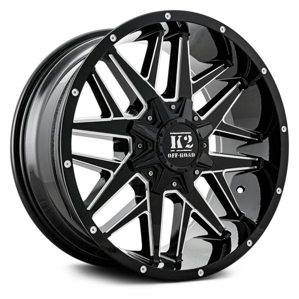 K2 OFFROAD® - K15 MAYHEM Gloss Black with Milled Accents