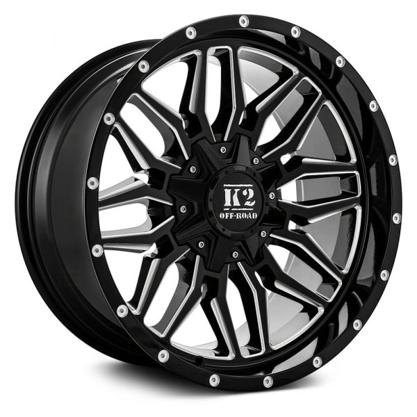 K2 OFFROAD® - K16 Gloss Black with Milled Accents