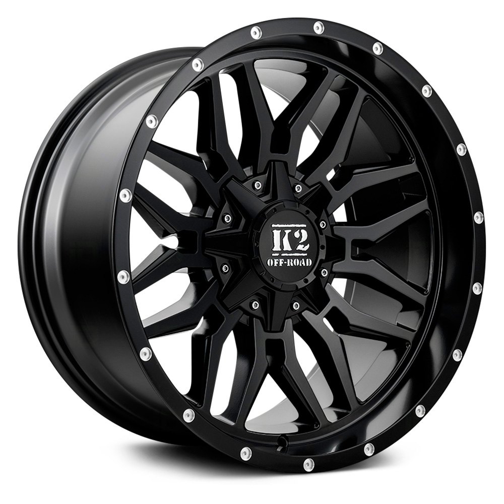 K2 OFFROAD® K16 RAGE Wheels - Matte Black Rims