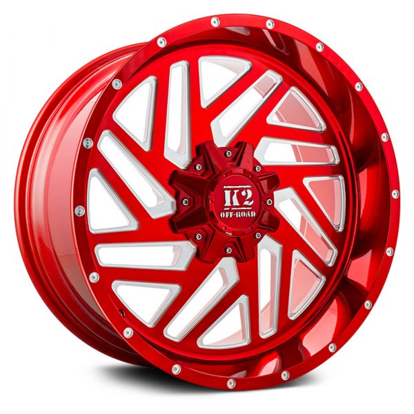 K2 OFFROAD® - K19 RAMPAGE Candy Red with Milled Spokes